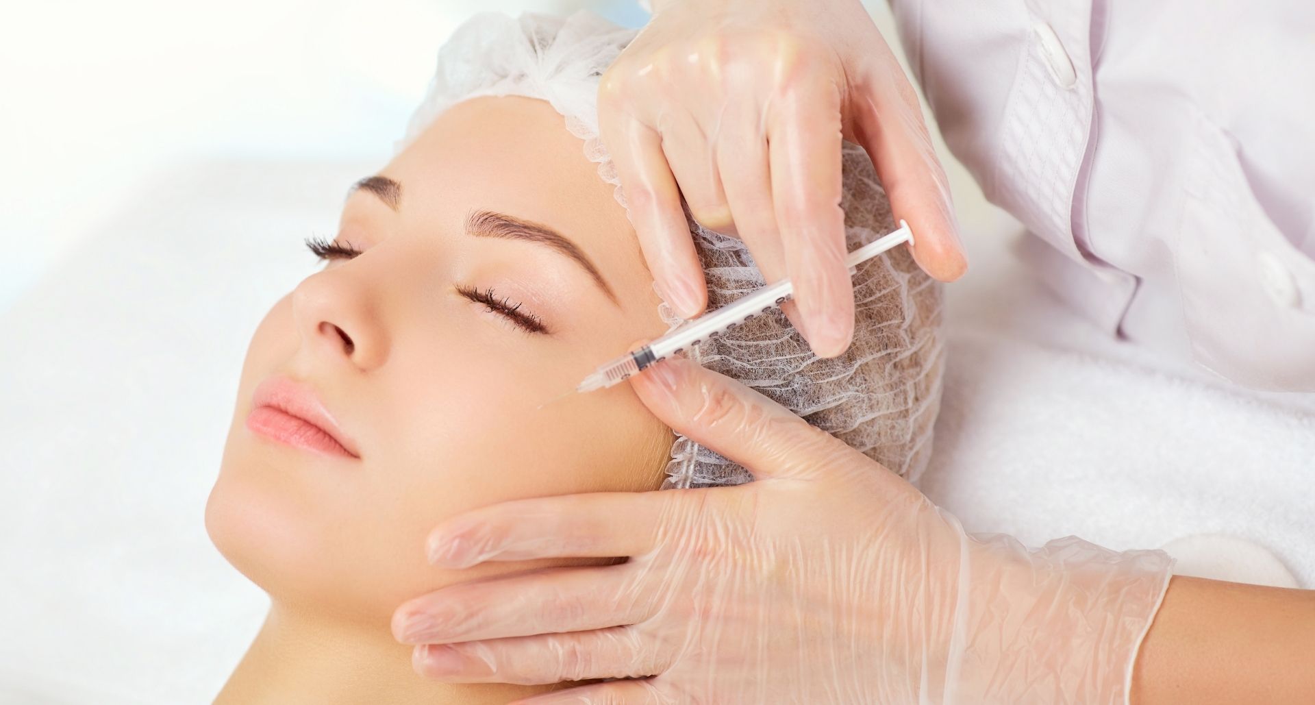 Woman receiving botox