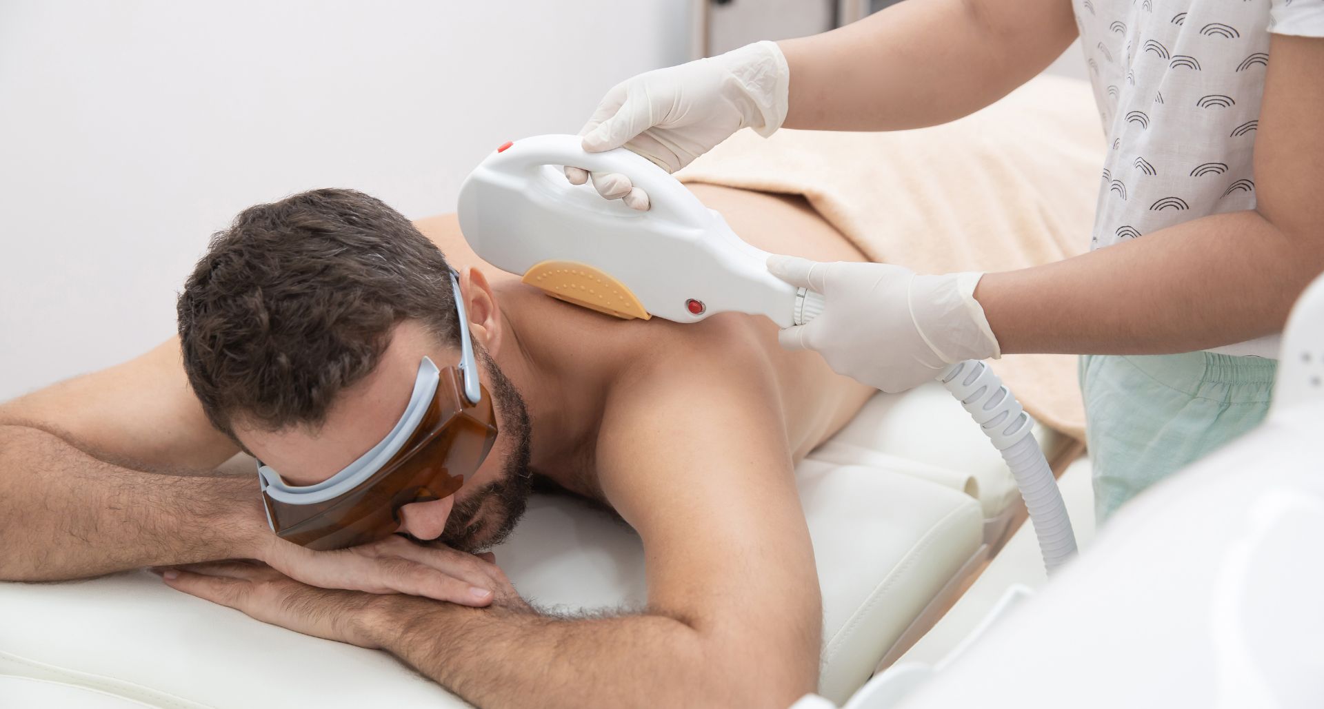 Man receiving IPL Treatment